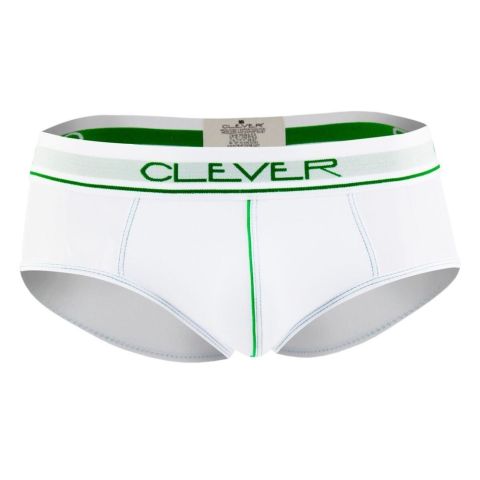 Clever Radical Piping Brief in White