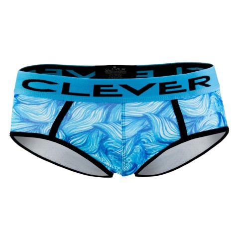 Clever Wind Piping Brief in Hellblau