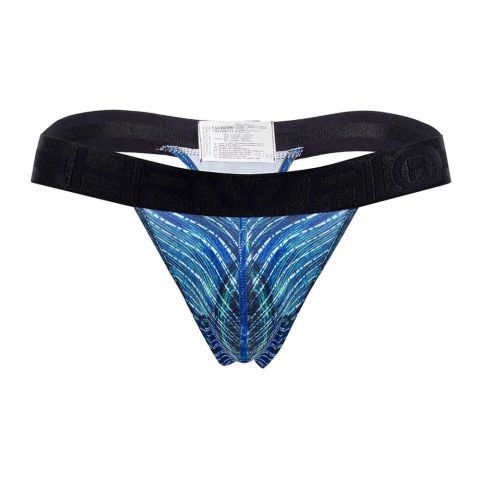 Hawai Printed Microfiber String in Royal Blauw