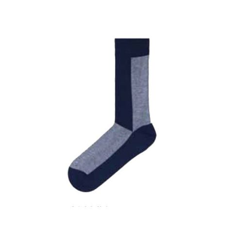 John Frank Mercerized Sokken in Navyblauw