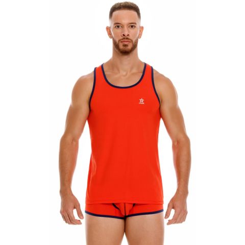 Jor College Tank-Top in Rood 