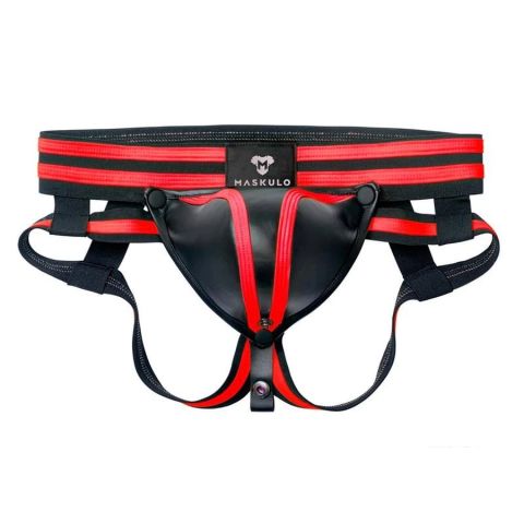 Maskulo Youngero Fetish Jockstrap in Red