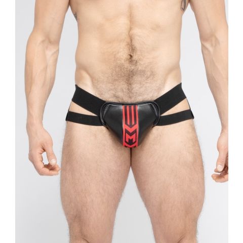 Maskulo Skulla Jockstrap in Zwart met Rode Accenten