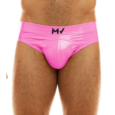 Modus Vivendi Vinyl Brief in Neon Pink 