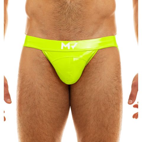 Modus Vivendi Viral Vinyl Jockstrap in Neon Gelb