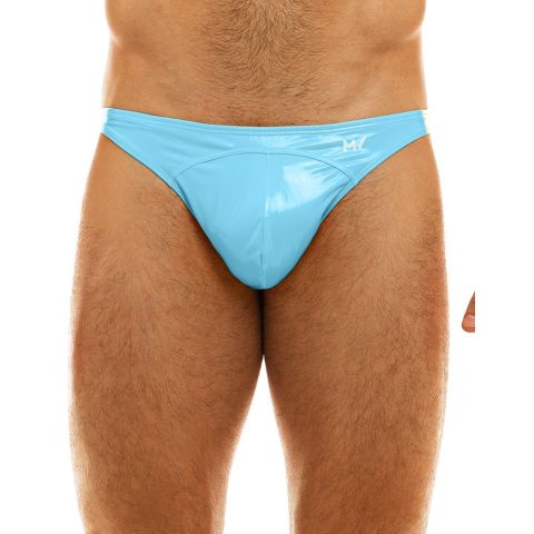 Modus Vivendi Viral Vinyl Low Cut Brief in Hellblau