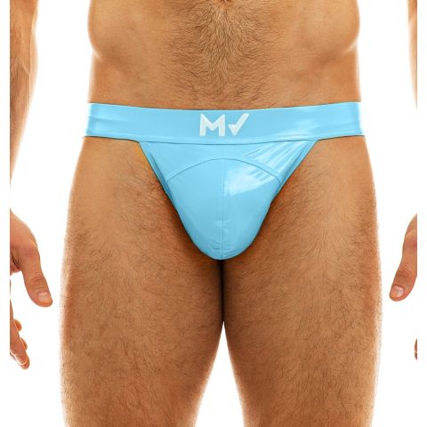 Modus Vivendi Viral Vinyl Tanga in Lichtblauw