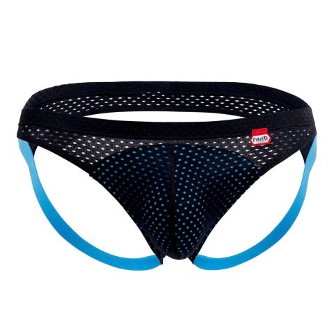 Pikante Click Athletic Mesh Jockstrap in Blauw