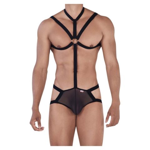 Pikante Dominante Harnas Jockstrap in Zwart