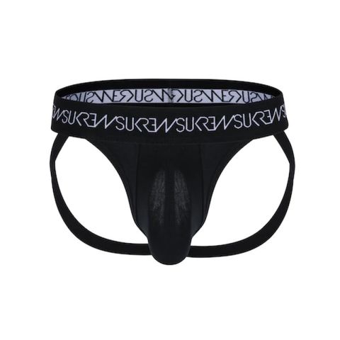 Sukrew Domino Jockstrap in Twilight Zwart