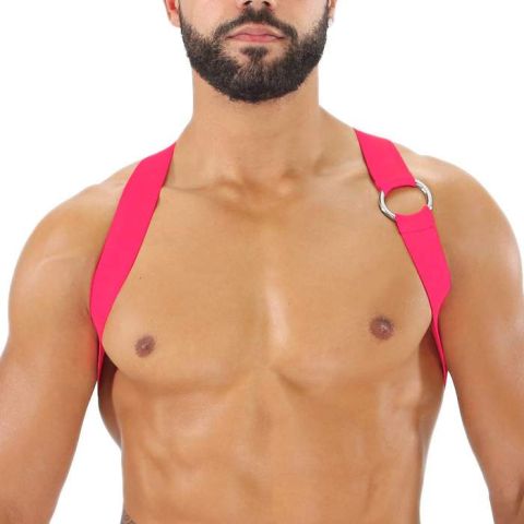 TOF Paris Party Boy Harnas in Neon Roze