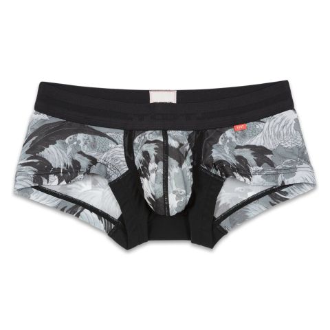 Toot Katsushika Hukusai Chicken Flock Nano Boxershort in Grau