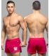 Andrew Christian Retro Phys. Ed Shorts in Rood
