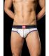 Barcode Berlin Bond Street Backless Brief in Wit/Blauw