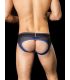 Barcode Berlin Bond Street Backless Brief in Zwart/Blauw