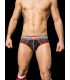 Barcode Berlin Bond Street Backless Brief in Zwart/Rood