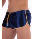 Barcode Berlin Shiny Short Silvain in Navyblauw