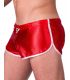 Barcode Berlin Shiny Short Silvain in Rood