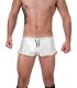 Barcode Berlin Shiny Short Silvain in Wit