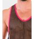 Barcode Berlin Tank Top Igor in Zwart/Rood