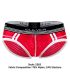 Clever Danish Piping Brief in Rood