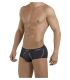 Clever Stunning Piping Brief in Zwart