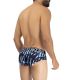 Hawai Printed Microfiber Brief in Donkerblauw