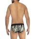 Hawai Printed Microfiber Brief in Militair Groen