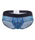 Hawai Printed Microfiber Brief in Royal Blauw