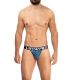 Hawai Printed Microfiber Jockstrap in Royal Blauw