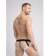 Maskulo Jockstrap met dubbellaags Pouch in Zwart/Wit