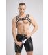 Maskulo Klassieke Mesh Brief in Zwart/Wit