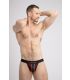 Maskulo Mesh Jockstrap met Rode Contrast Biezen