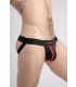 Maskulo Mesh Jockstrap met Rode Contrast Biezen