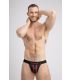 Maskulo Mesh Jockstrap met Rode Contrast Biezen