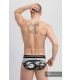 Maskulo Militair Brief met Lifter Strap C-Ring in Grijs