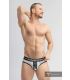 Maskulo Militair Brief met Lifter Strap C-Ring in Grijs