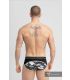 Maskulo Militair Brief met Lifter Strap C-Ring in Zwart