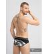 Maskulo Militair Brief met Lifter Strap C-Ring in Zwart