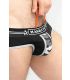 Maskulo Militair Brief met Lifter Strap C-Ring in Zwart