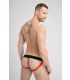 Maskulo Printed Mesh Jockstrap in Rood/Zwart