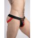 Maskulo Printed Mesh Jockstrap in Rood/Zwart