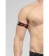 Maskulo Skula Bicepsband in Zwart/Rood