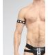 Maskulo Skula Bicepsband in Zwart/Wit