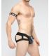 Maskulo Skulla Jockstrap in Zwart met Witte Accenten