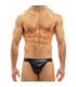 Modus Vivendi Lederlook Jockstrap in Zwart