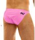 Modus Vivendi Viral Vinyl Low Cut Brief in Neon Roze 