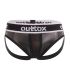 Outtox Backless Brief in Zwart met Witte Accenten