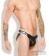 Outtox Fetish Jockstrap in Zwart met Witte Accenten.