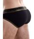 Pump Ribbed Brief in Militair Groen